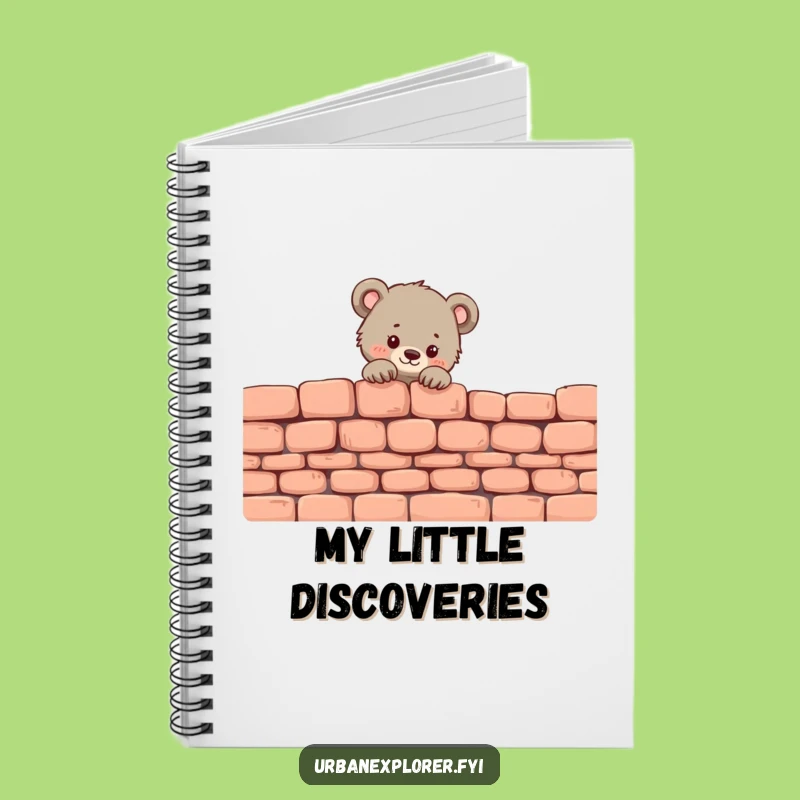 Funny Bear Cub Journal: Tiny Cub Peek, Perfect Cute Funny Gift Notebook