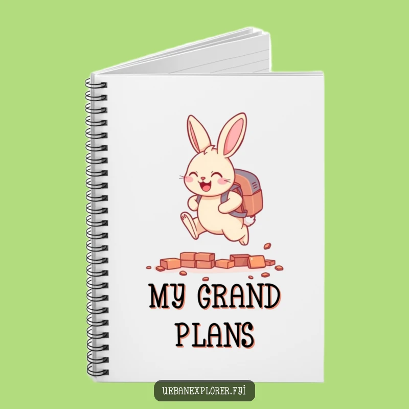 Funny Bunny Backpack Notebook: Leaping Over Challenges Journal!