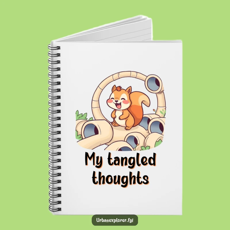 Funny Squirrel Maze Notebook - Joyful Pipe Navigation Journal