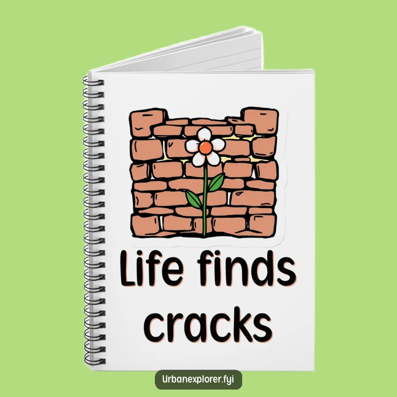 Funny Minimalist Flower Notebook: Capture Growth with Humorous Style!