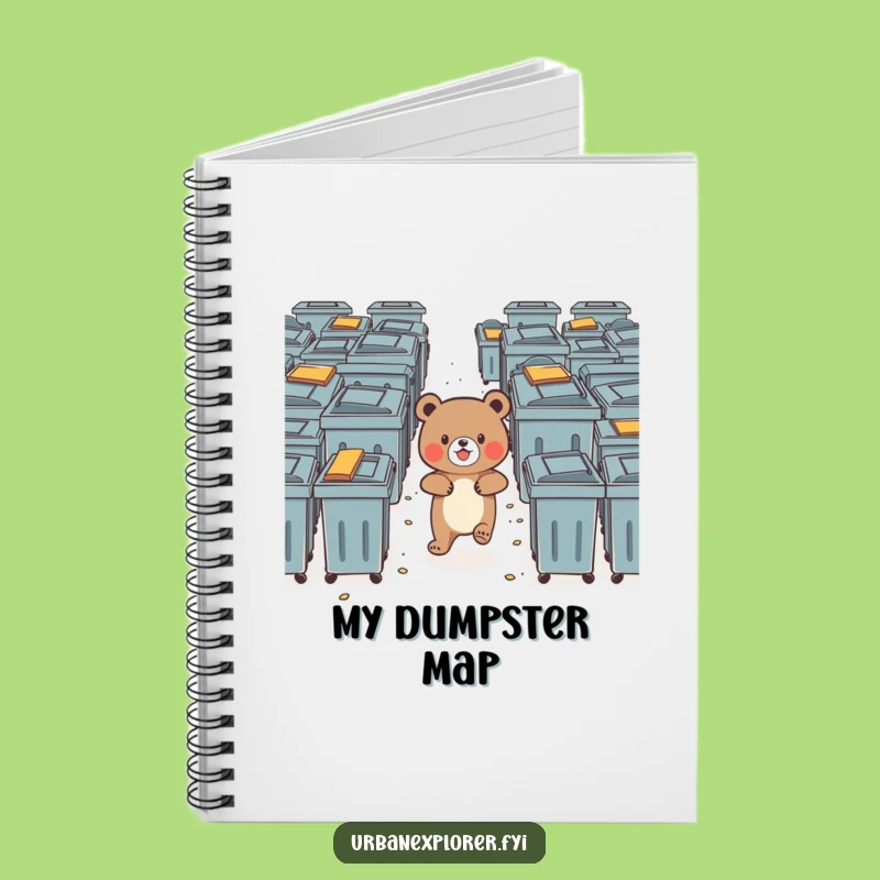 Funny Bear Notebook: Brave Dumpster Journal, Gift for Explorers
