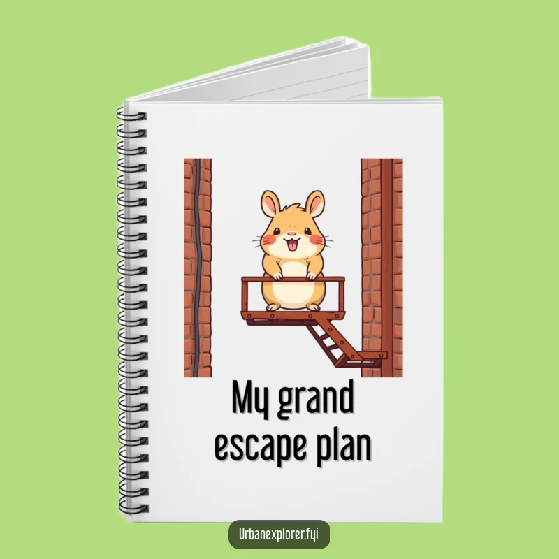 Funny Capybara Notebook: Spiral Cartoon Character Journal for Ideas