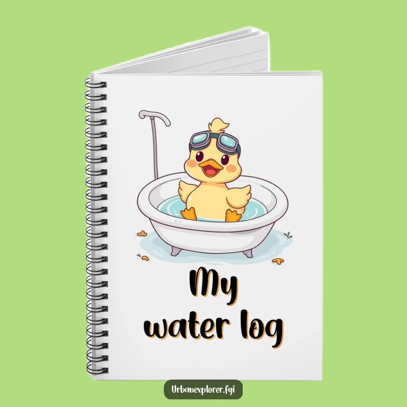 Funny Kawaii Duck Notebook: Jot Down Ideas with a Splash