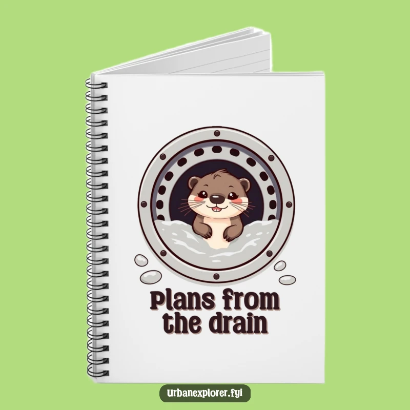 Funny Otter Notebook: Grinning Sewer Journal, Gift for Organizers