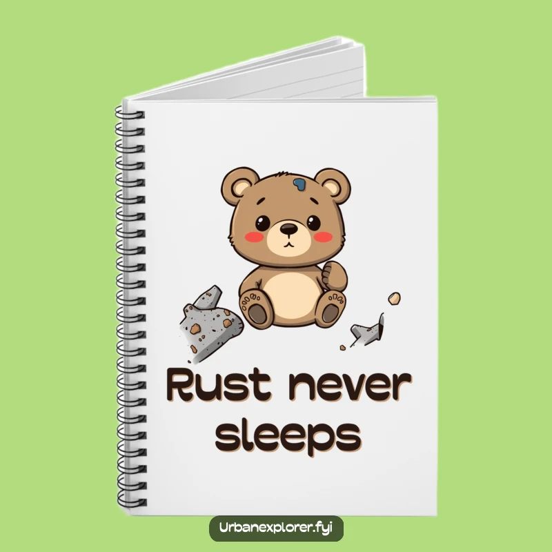 Funny Bear's Texture Notebook: Industrial Decay Journal, a Creative Humor Gift