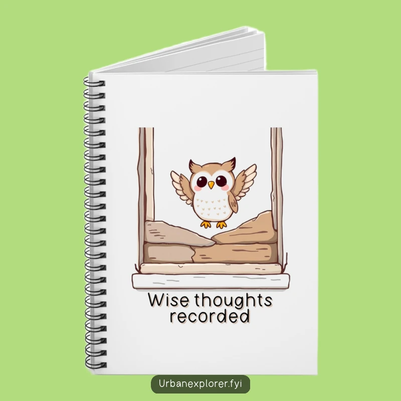 Funny Owl Notebook: Jot Down Ideas with Wise Bird Humor