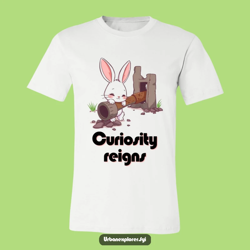 Funny Bunny Investigator T-Shirt - Humorous Gift for the Curious