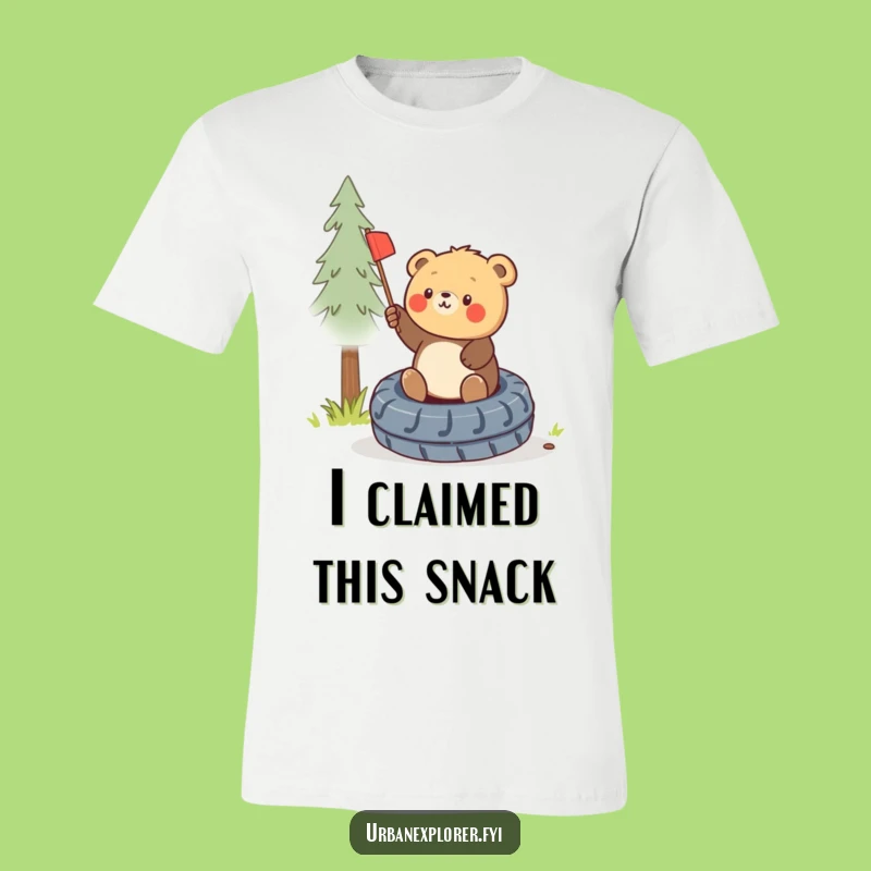 Funny Bear Cub Flag T-Shirt - Cub's Victory, Conqueror Style, Great Funny Gift