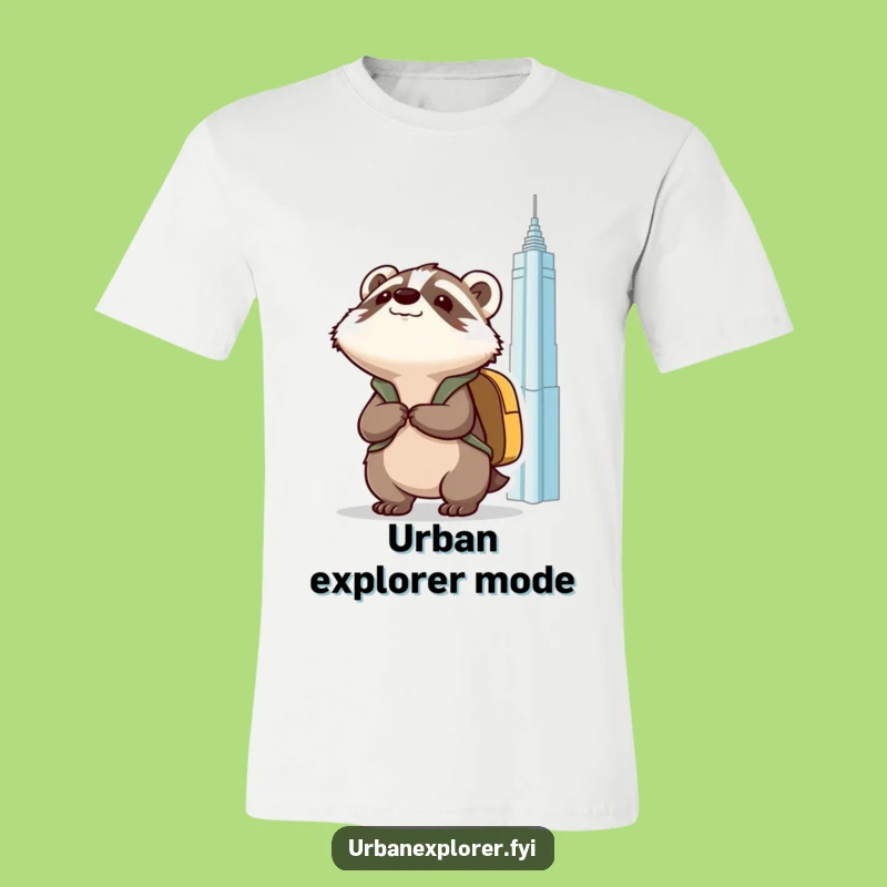 Funny Kawaii Badger T-Shirt: Adventure Awaits Your Wardrobe