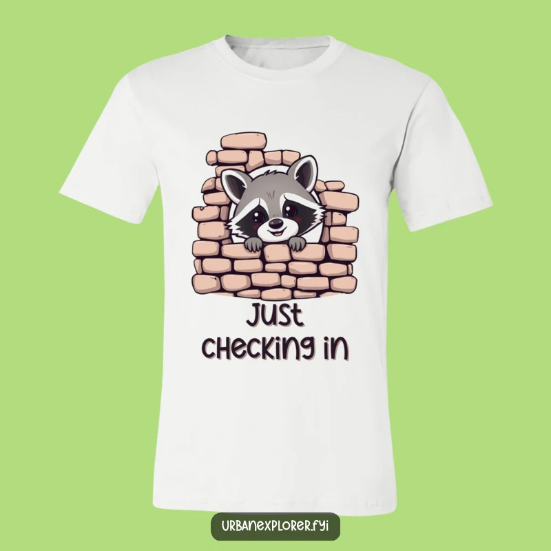 Funny Raccoon T-Shirt - Humorous Gift for the Sneaky & Playful