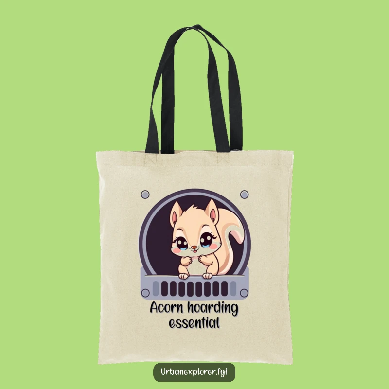 Funny Kawaii Squirrel Tote Bag: Carry Your Essentials with Charm