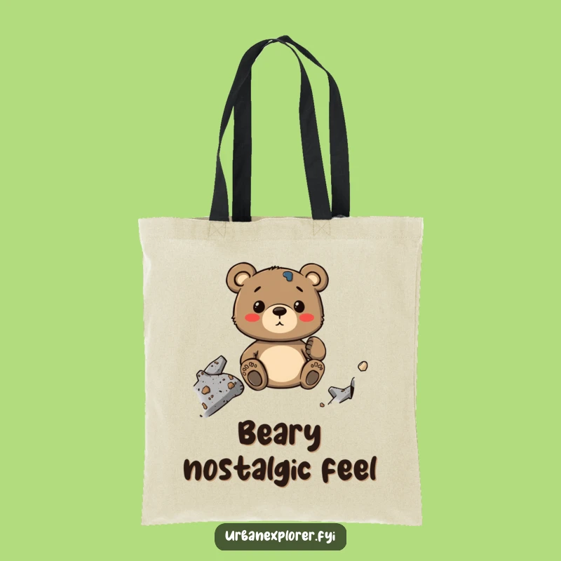 Funny Bear's Texture Tote: Industrial Decay Bag, a Stylish Humor Gift