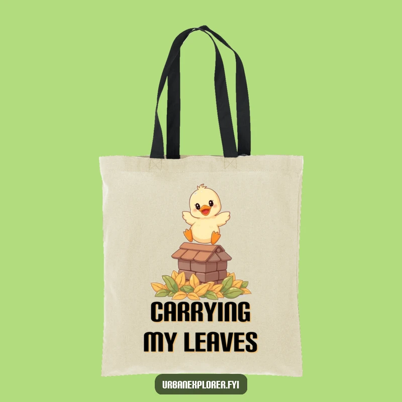 Funny Smiling Duckling Leap Tote Bag - Carry Your Joyful Style