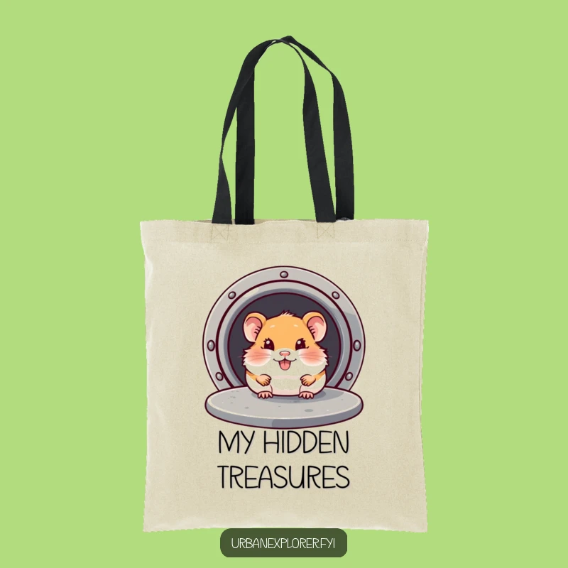 Funny Hamster Secret Tote Bag: Carry Your Surprises with This Hilarious Gift!